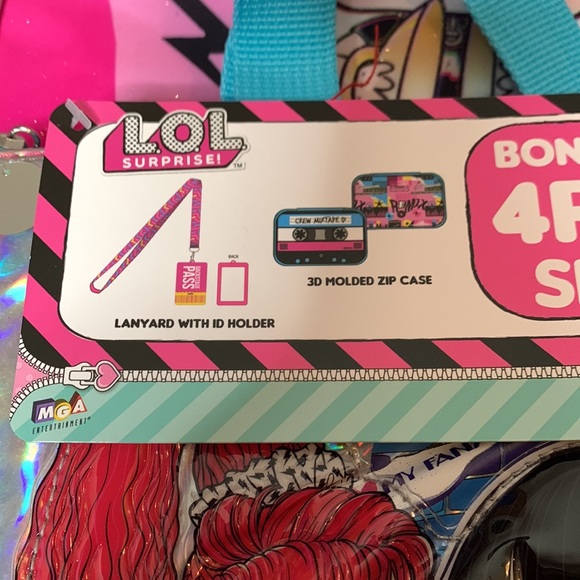 LOL Surprise Doll 4 Piece Backpack Set - Picture 4 of 6